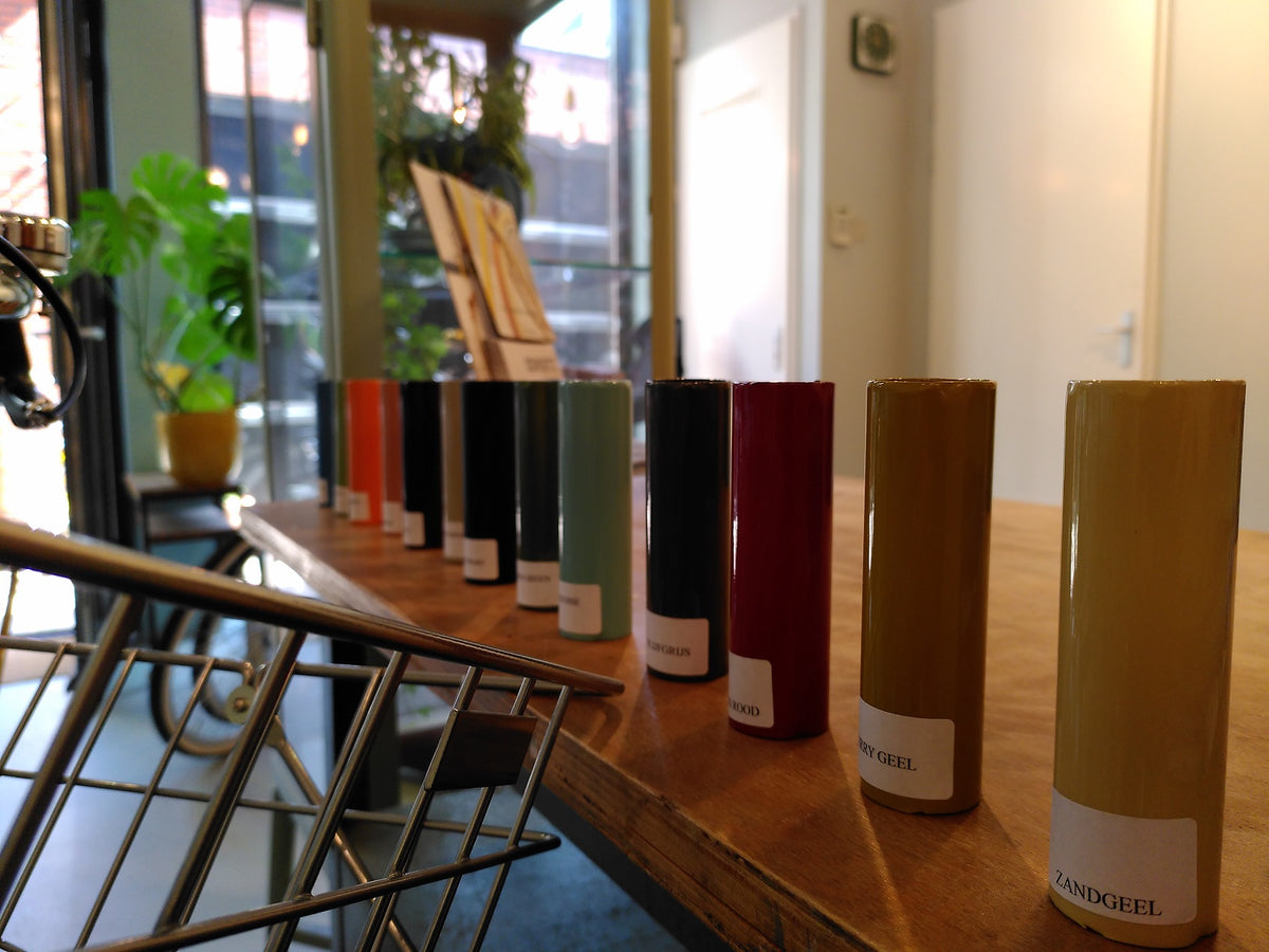 Kleuren kiezen in de winkel