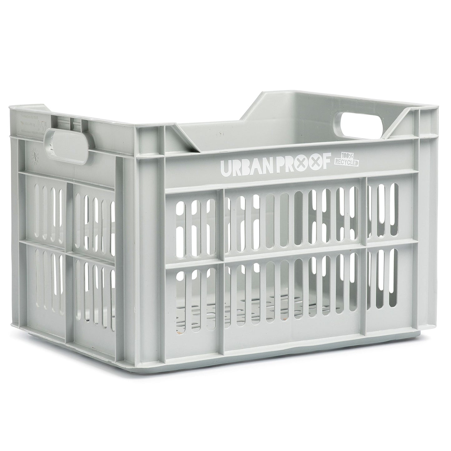 Urban Proof gerecyclede fietskrat 30L lichtgrijs