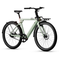 Op de fiets: TENWAYS CGO009 New Edition in Sage Green met de voordrager