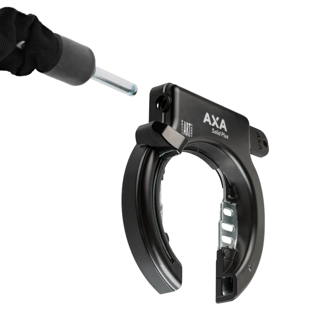 AXA Solid Plus ringslot met een insteekketting in de zijkant