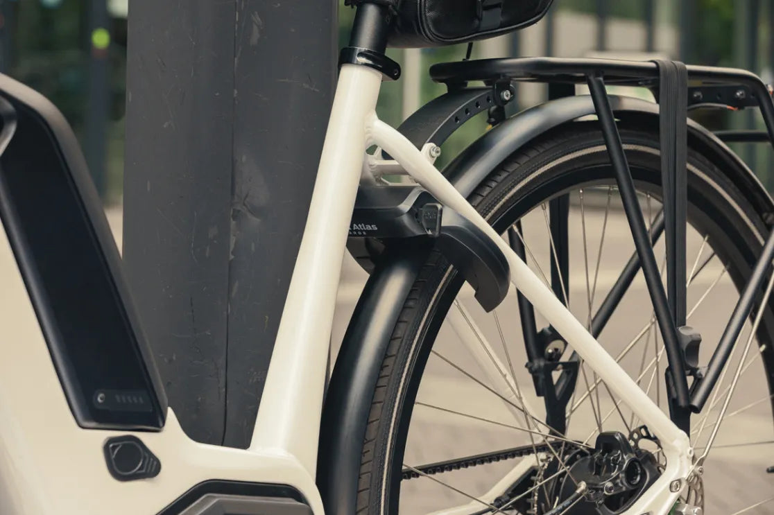 AXA Atlas ringslot gemonteerd op een e-bike