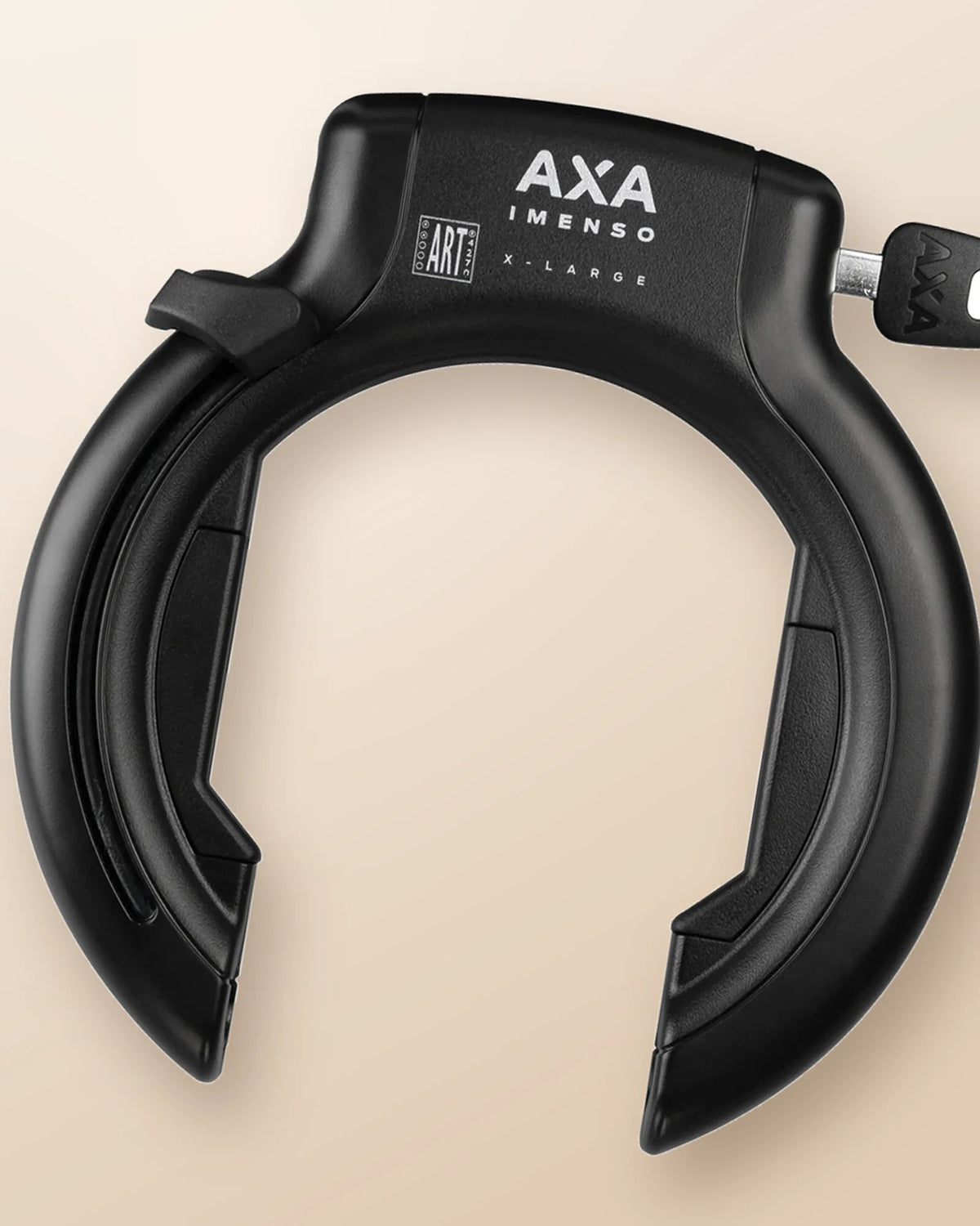 AXA Imenso X-Large ringslot met sleutel, van dichtbij