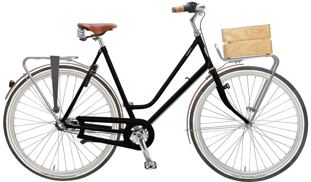 Een Roetz fiets kan je zelf samenstellen. Hier zie je vijf verschillende combinaties van een Roetz Road Ladies.