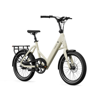 TENWAYS CGO Compact e-bike met lage instap in Sandstone Beige (beige), schuin van voren