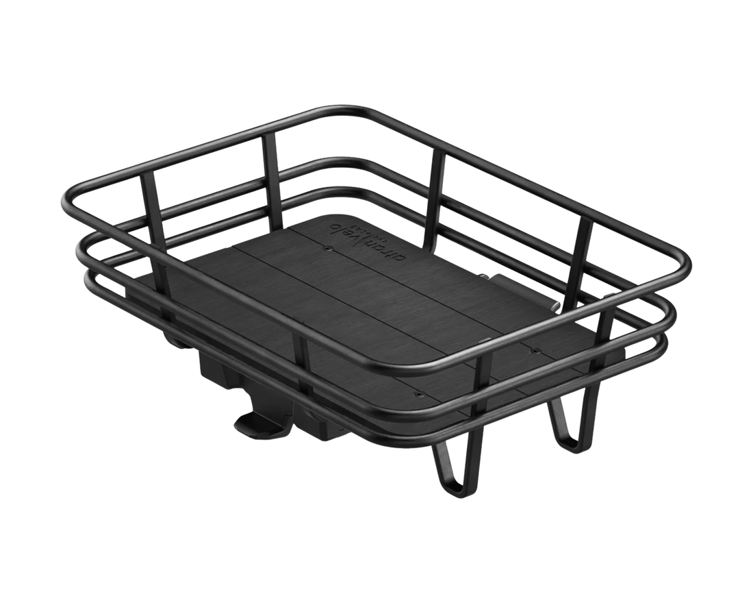VELORETTI Cargo Basket Two voor de Ace Two en Ivy Two, mat zwart