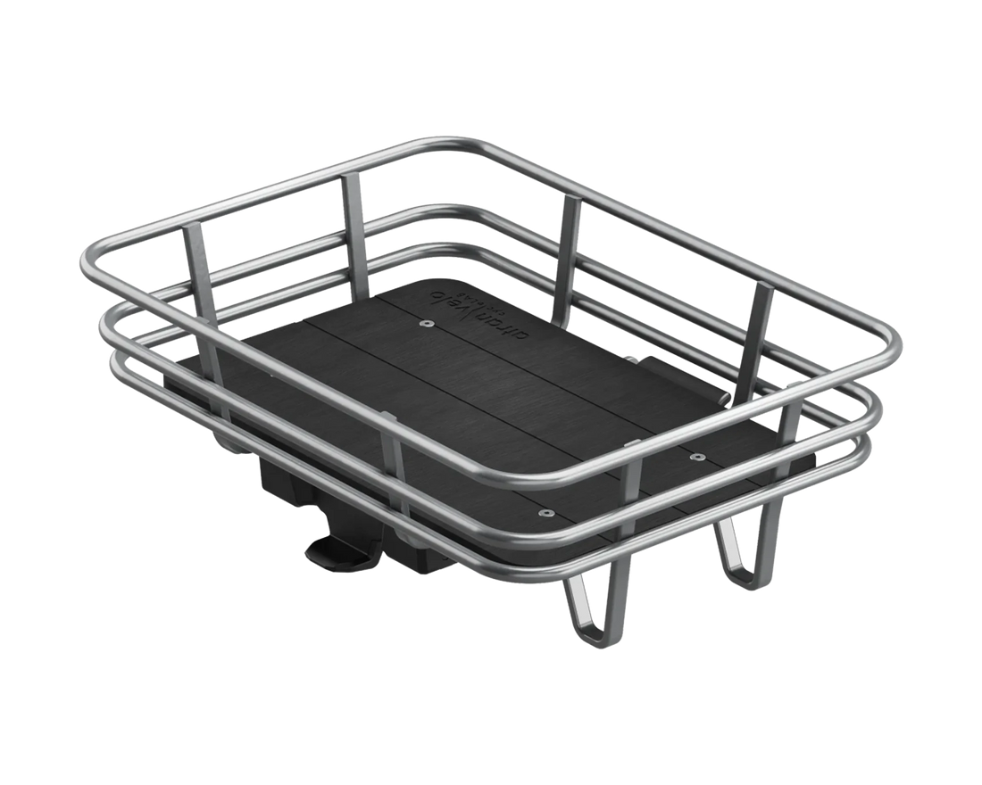 VELORETTI Cargo Basket Two voor de Ace Two en Ivy Two, zilver