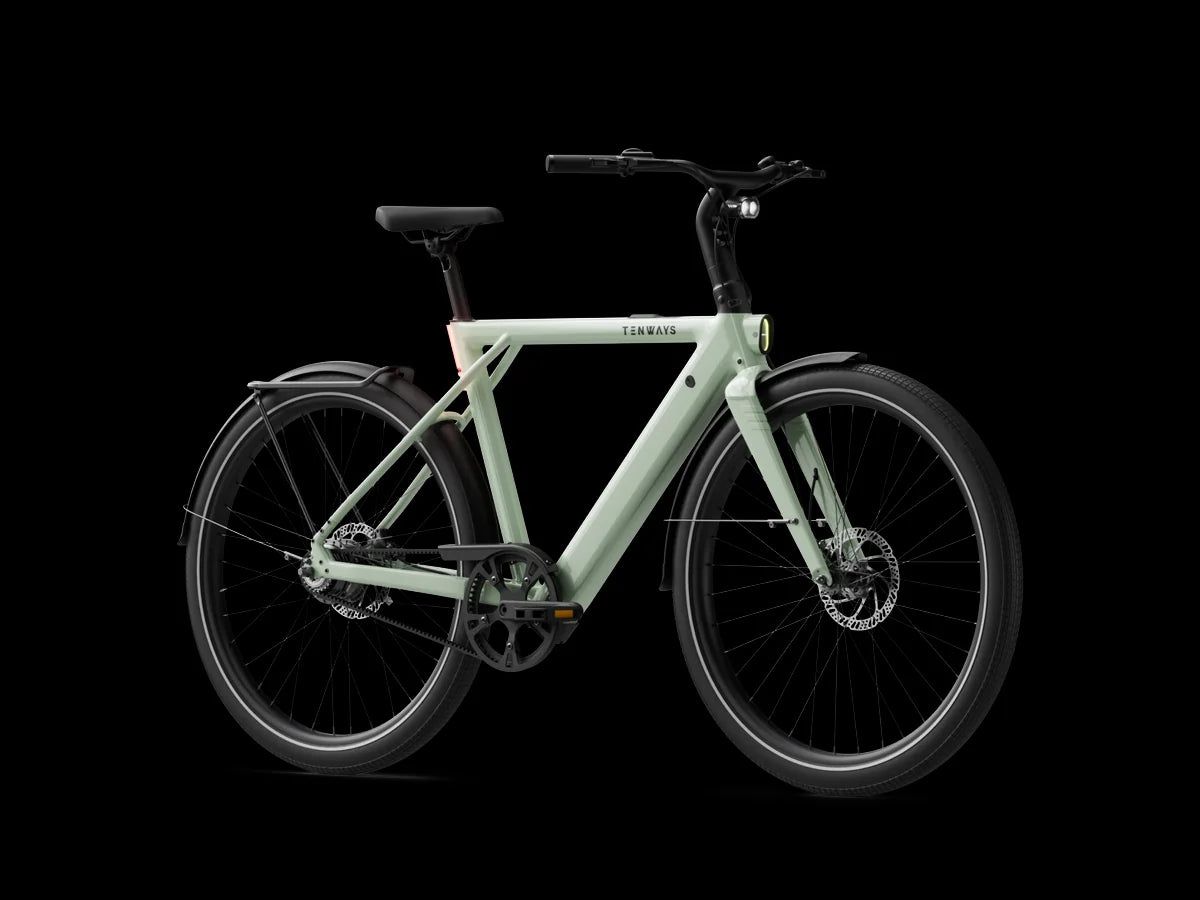 Een TENWAYS CGO009 in Sage Green, schuin van voren